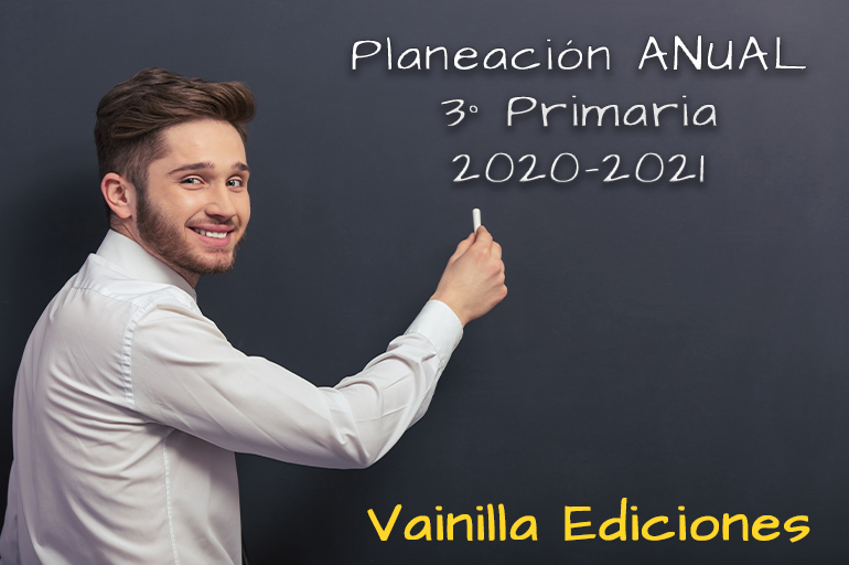 Portada de Planeación anual 3° de primaria.